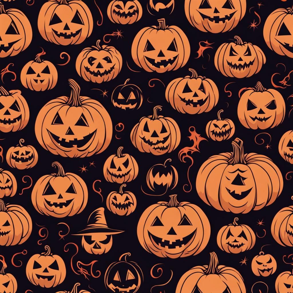 AI-Generated Halloween Designs for Pumpkin Carving