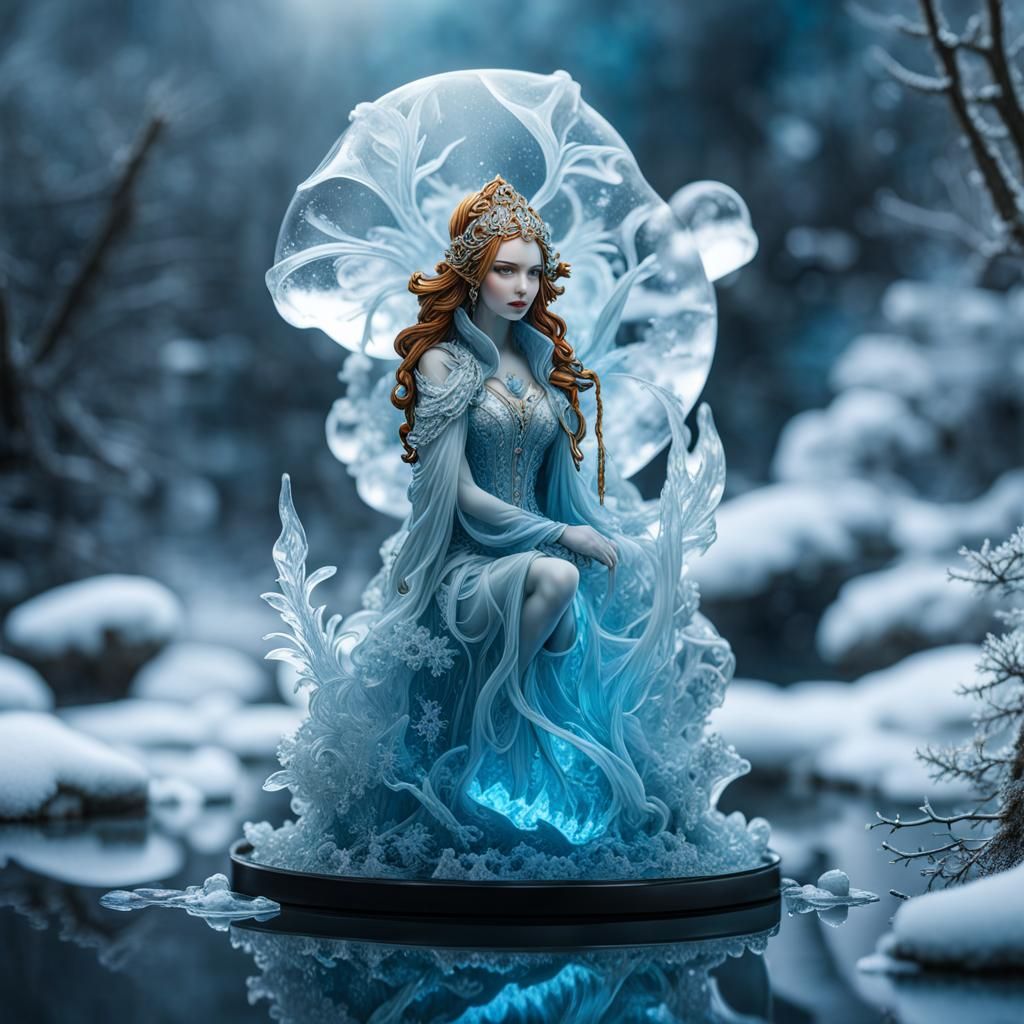 Winter Goddess statue