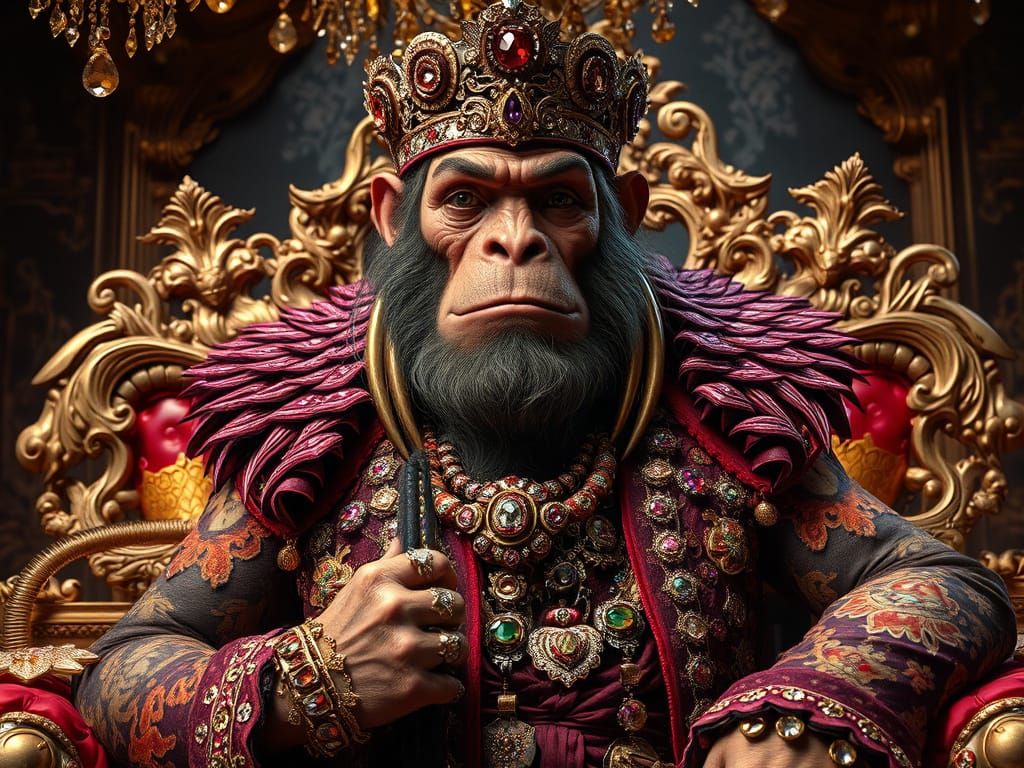 Caveman in High-Fashion Extravaganza