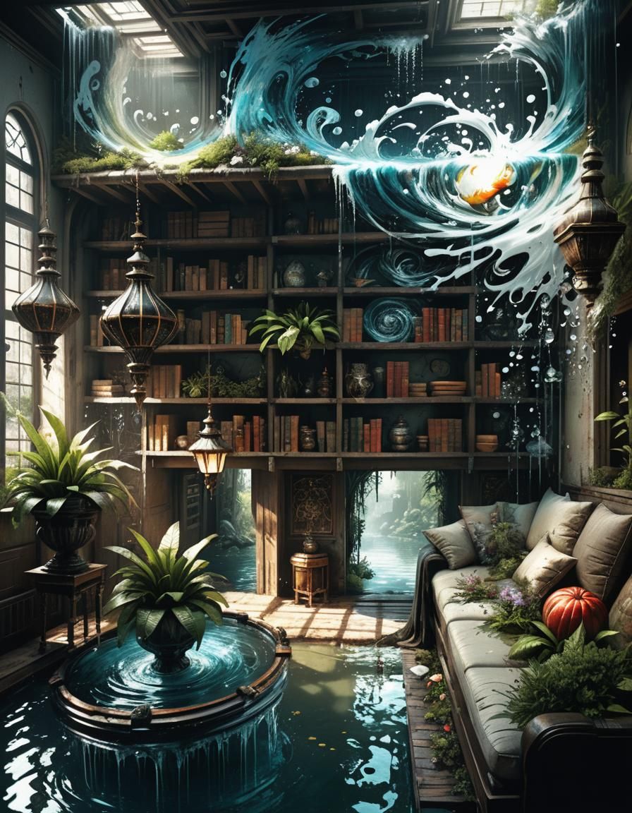 Detailed Underwater Wonderland with Ornamentals