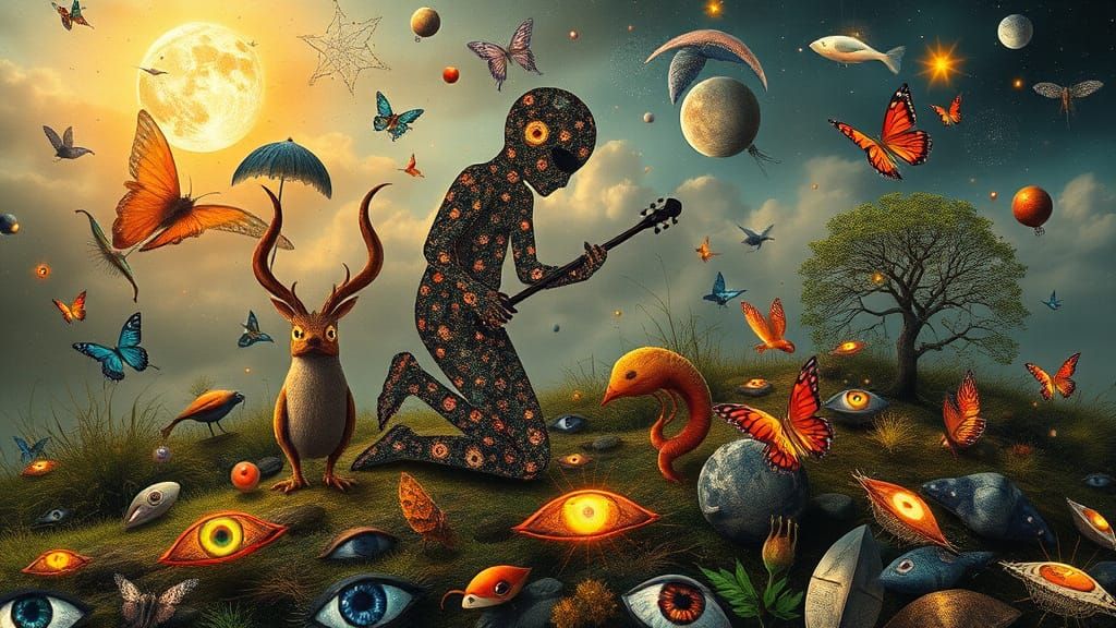 Digital Artwork in Cosmic Bio Art Style