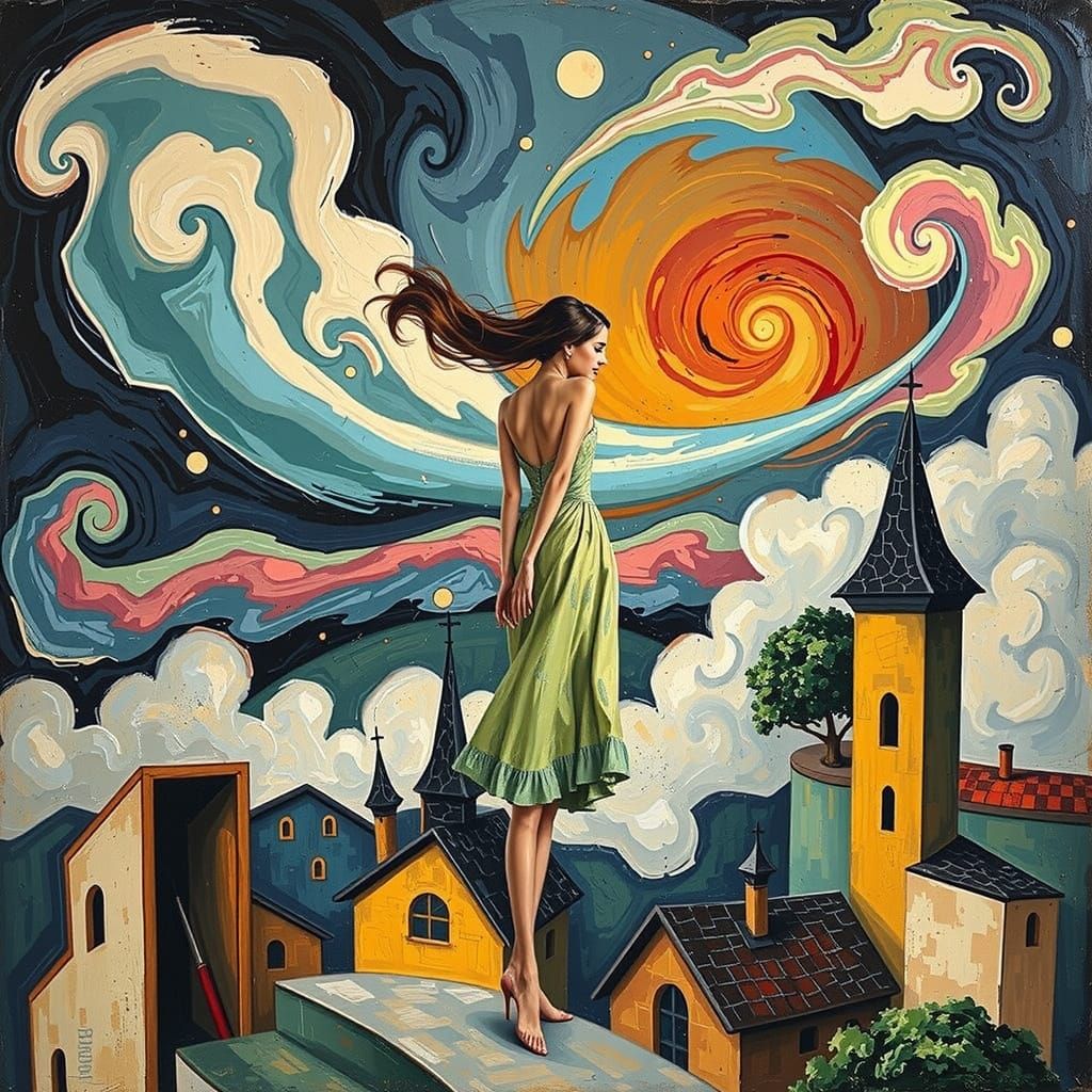 Whirling Dervishes in Dreamlike Vertigo World