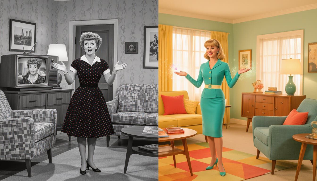 I Love Lucy Meets Bewitched: A Retro TV Duality
