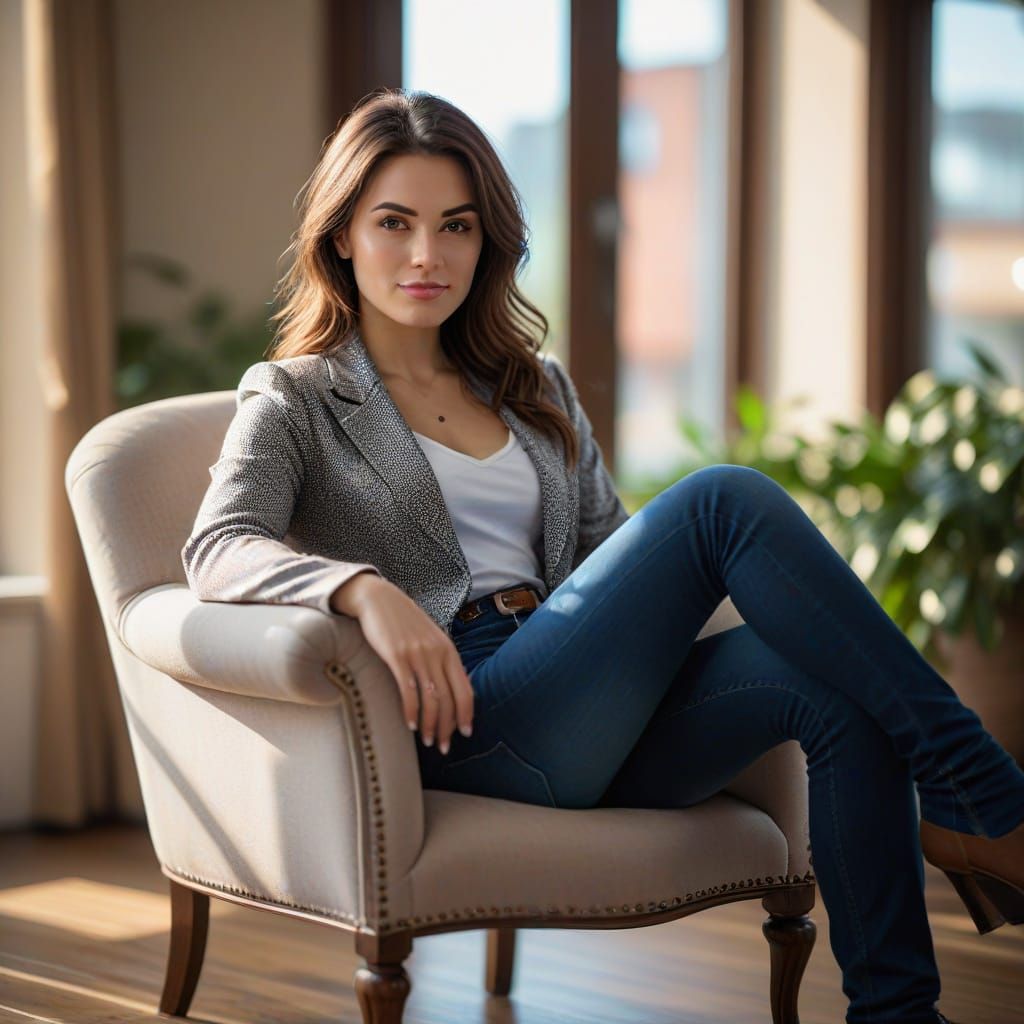 Elegant Woman Portrait in Natural Light