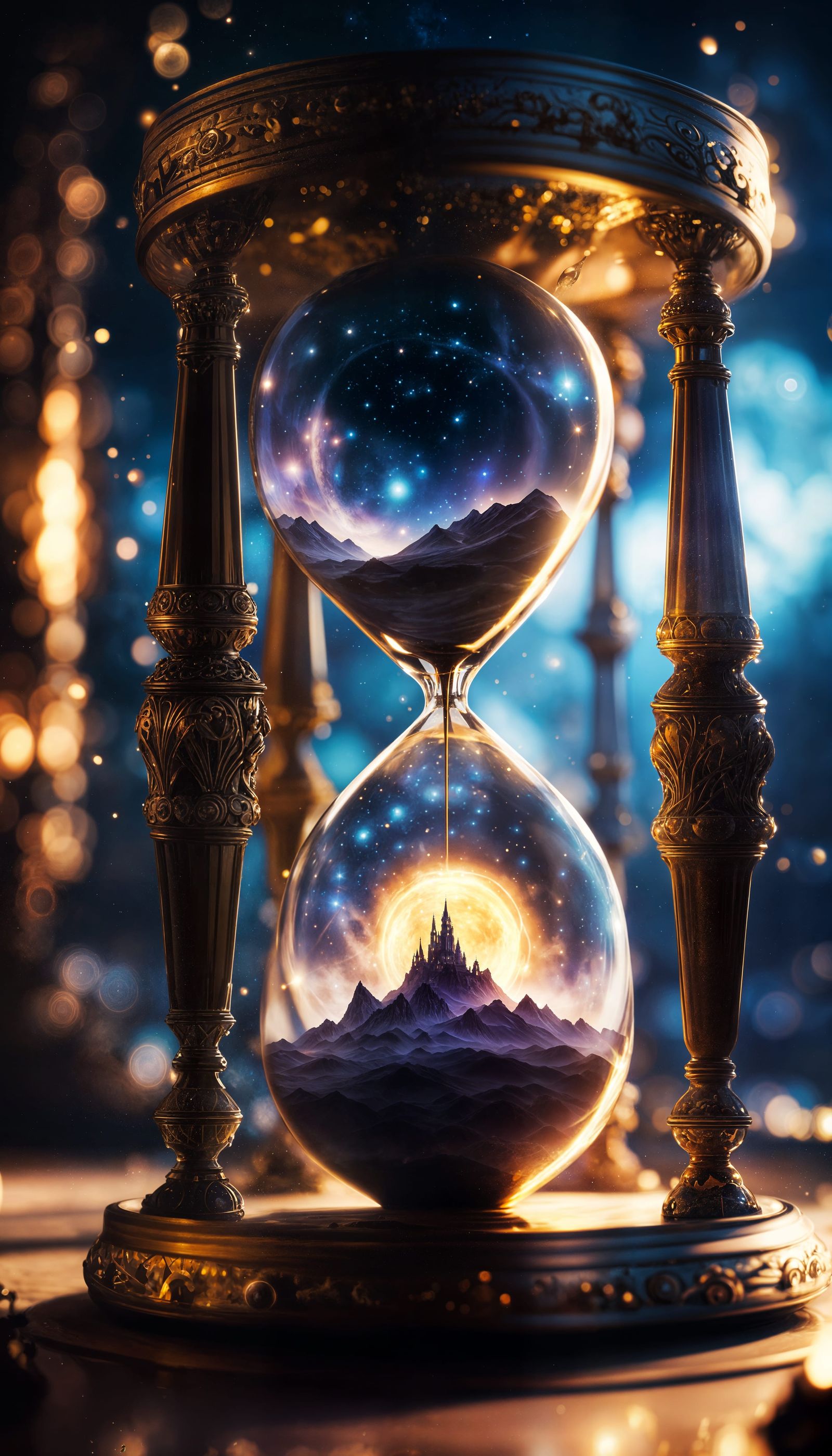 Epic Hourglass in Cosmic Galaxy