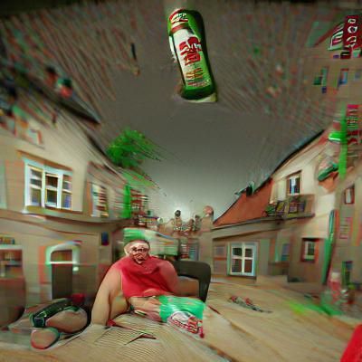 Drunk Man: Photorealistic 3D Render in 8K