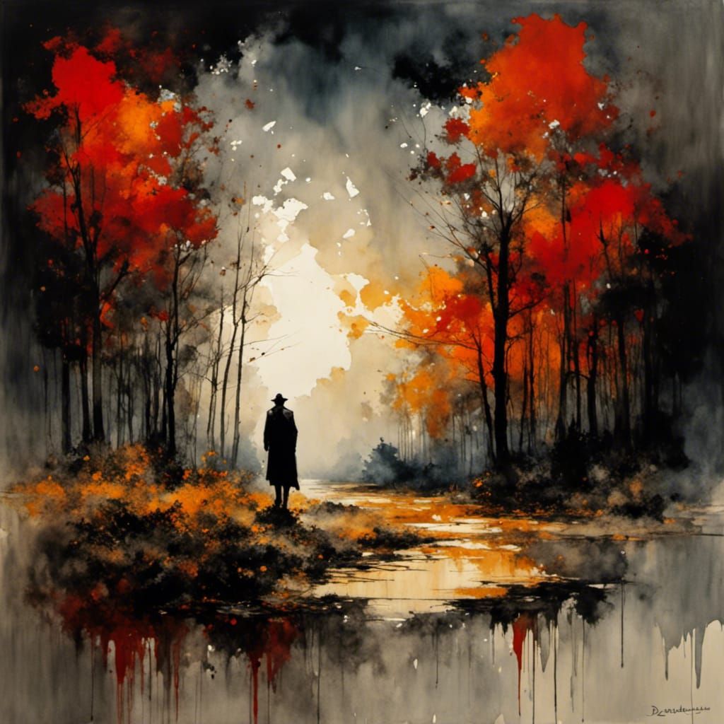 Bleeding Light Sky: Impressionist High Definition Image