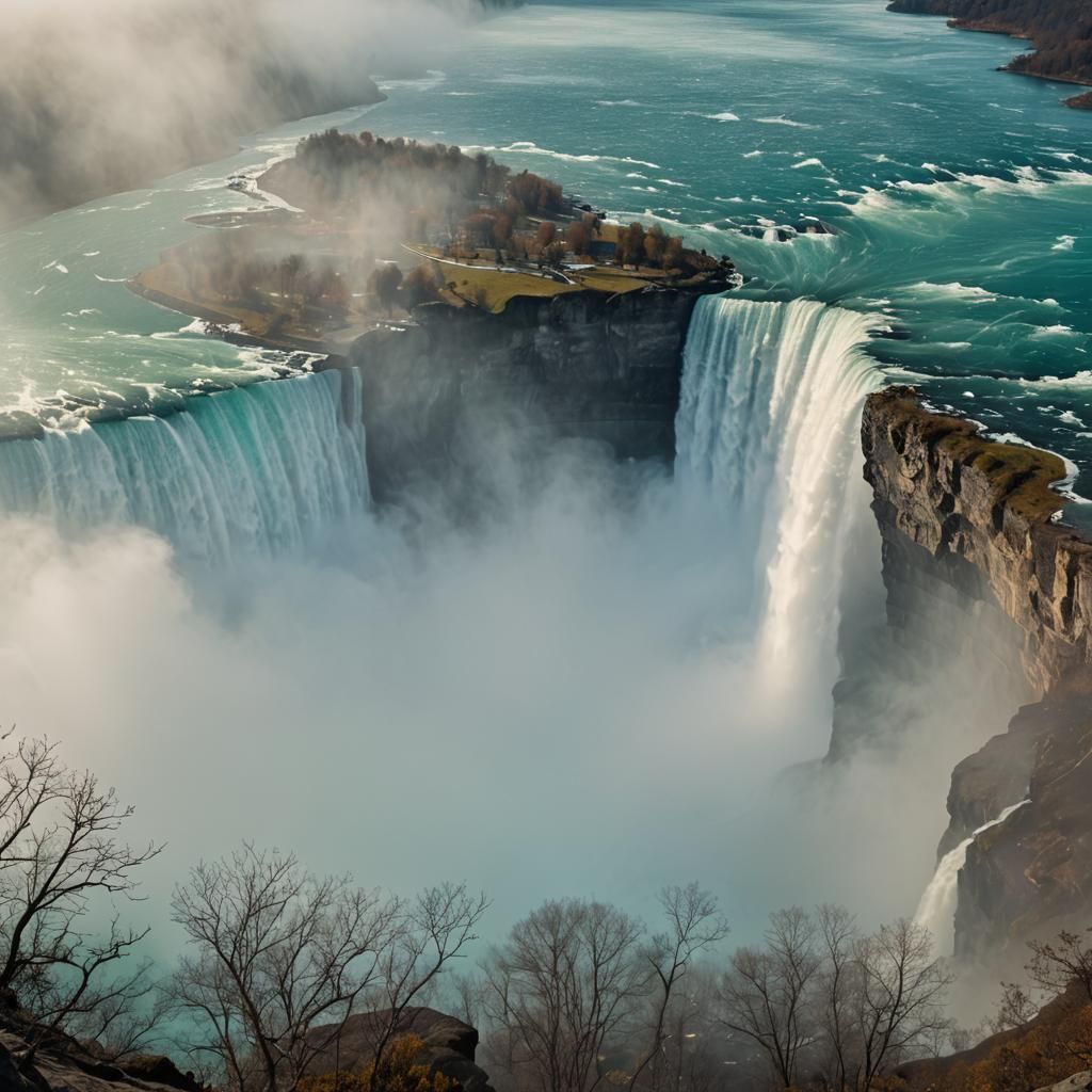 Niagara Falls: Misty Morning Landscape Photography