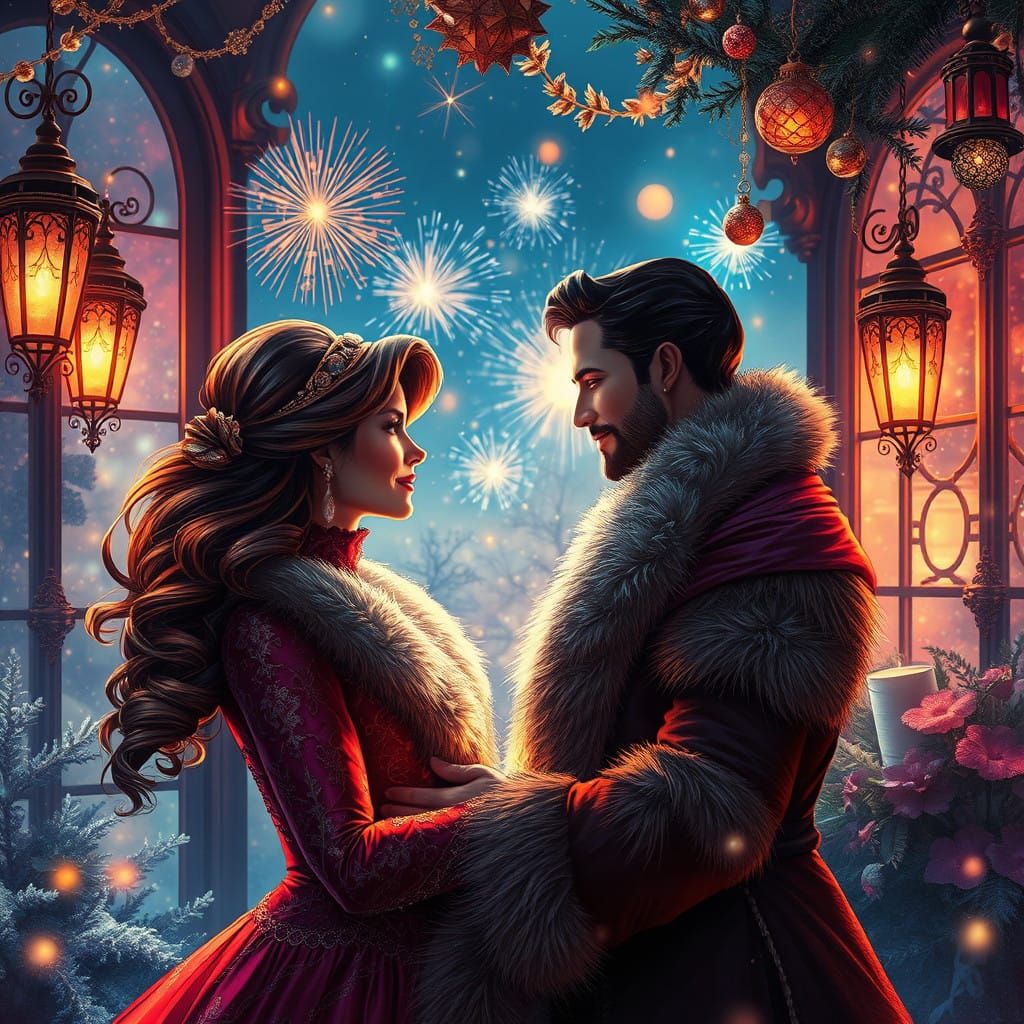 Enchanting New Year's Whimsy in Art Deco Fantasy