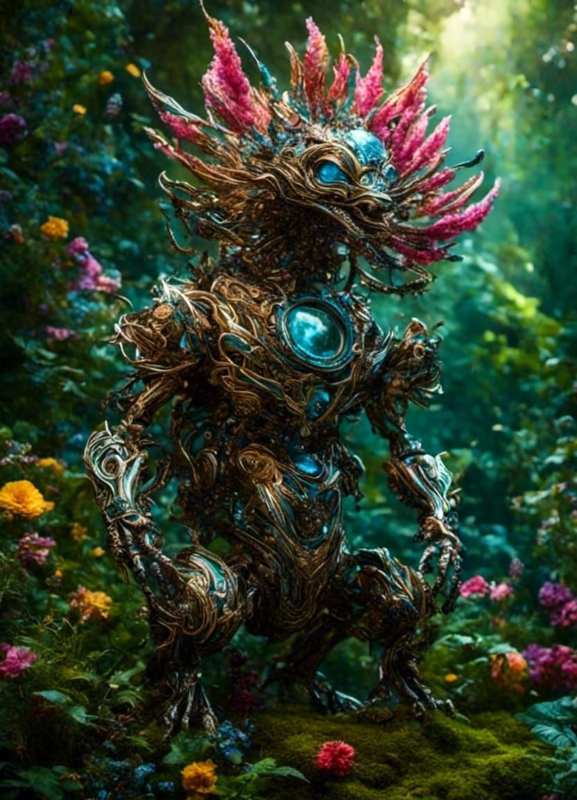 Beautiful Alien in Forest