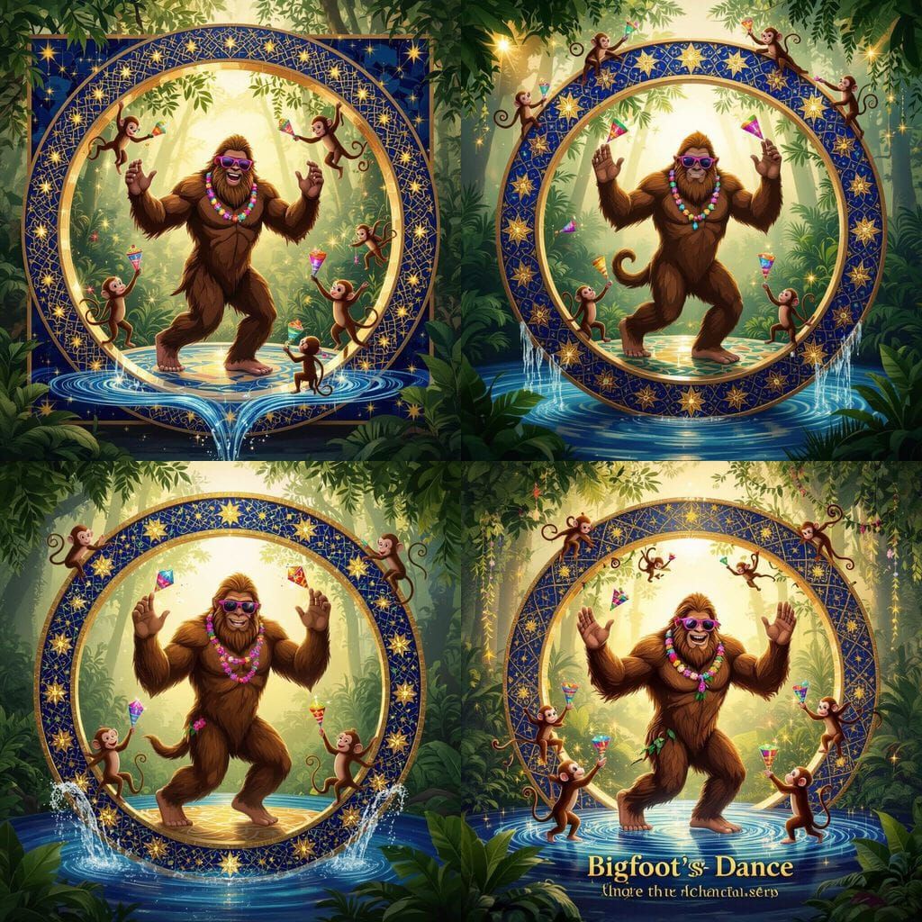 Bigfoot Dances Salsa in Magical Amazon Rainforest with Zelli...