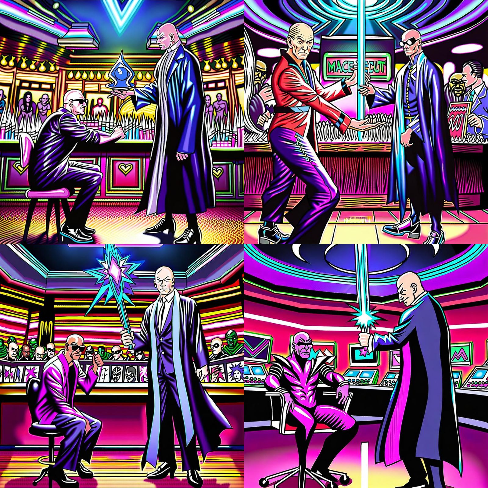 Epic Battle: Picard as Xavier vs Fury as Windu