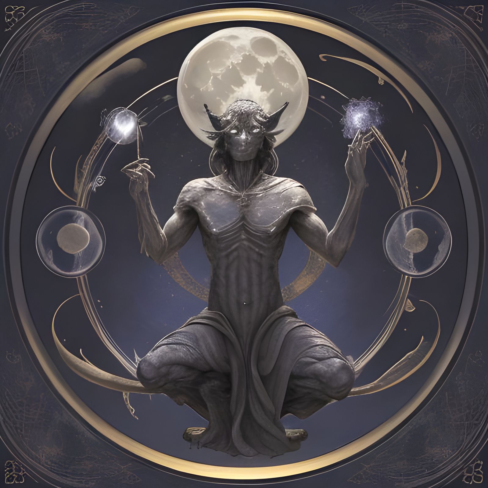 Alchemical Full Moon Art