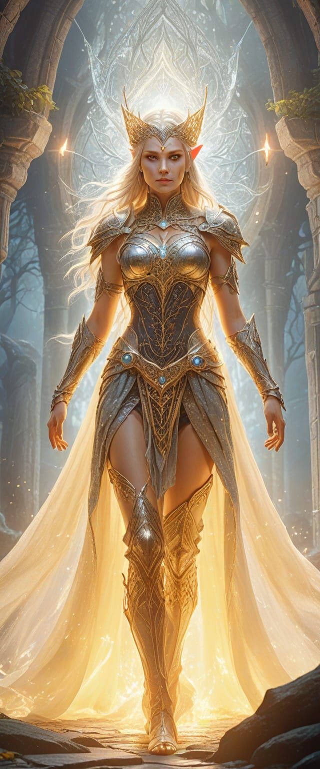 Lorien Elve Goddess in Elegant Portrait