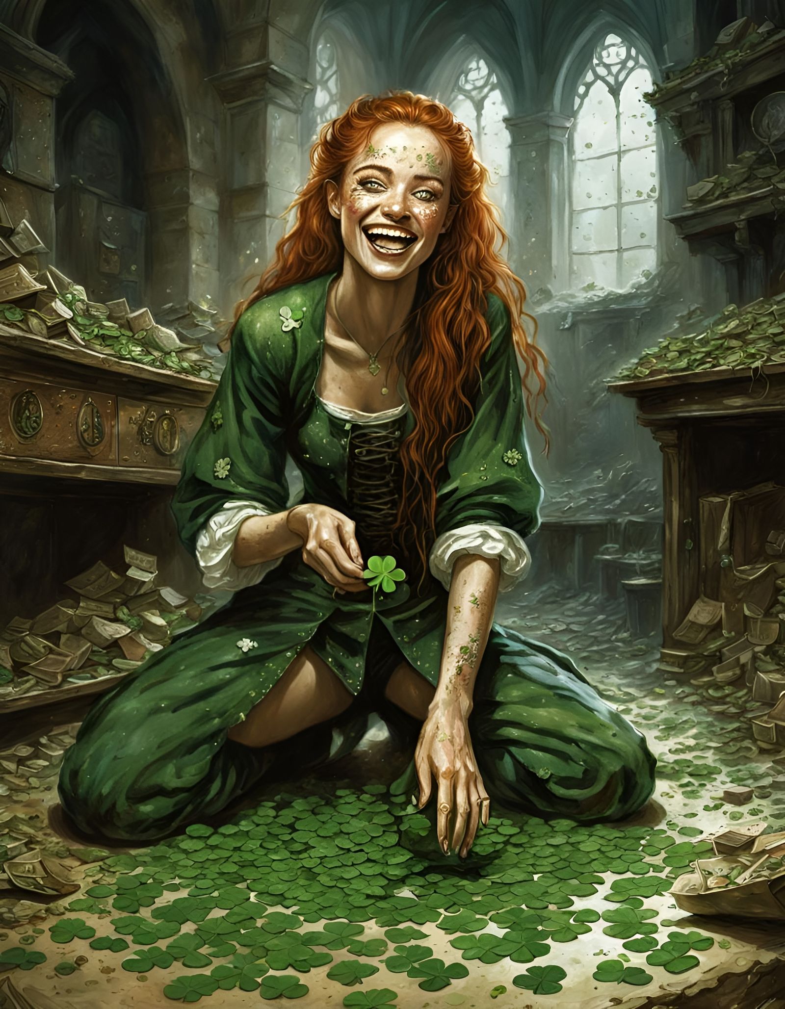 Adventurer Girl in Treasury: A Dark Fantasy Comic