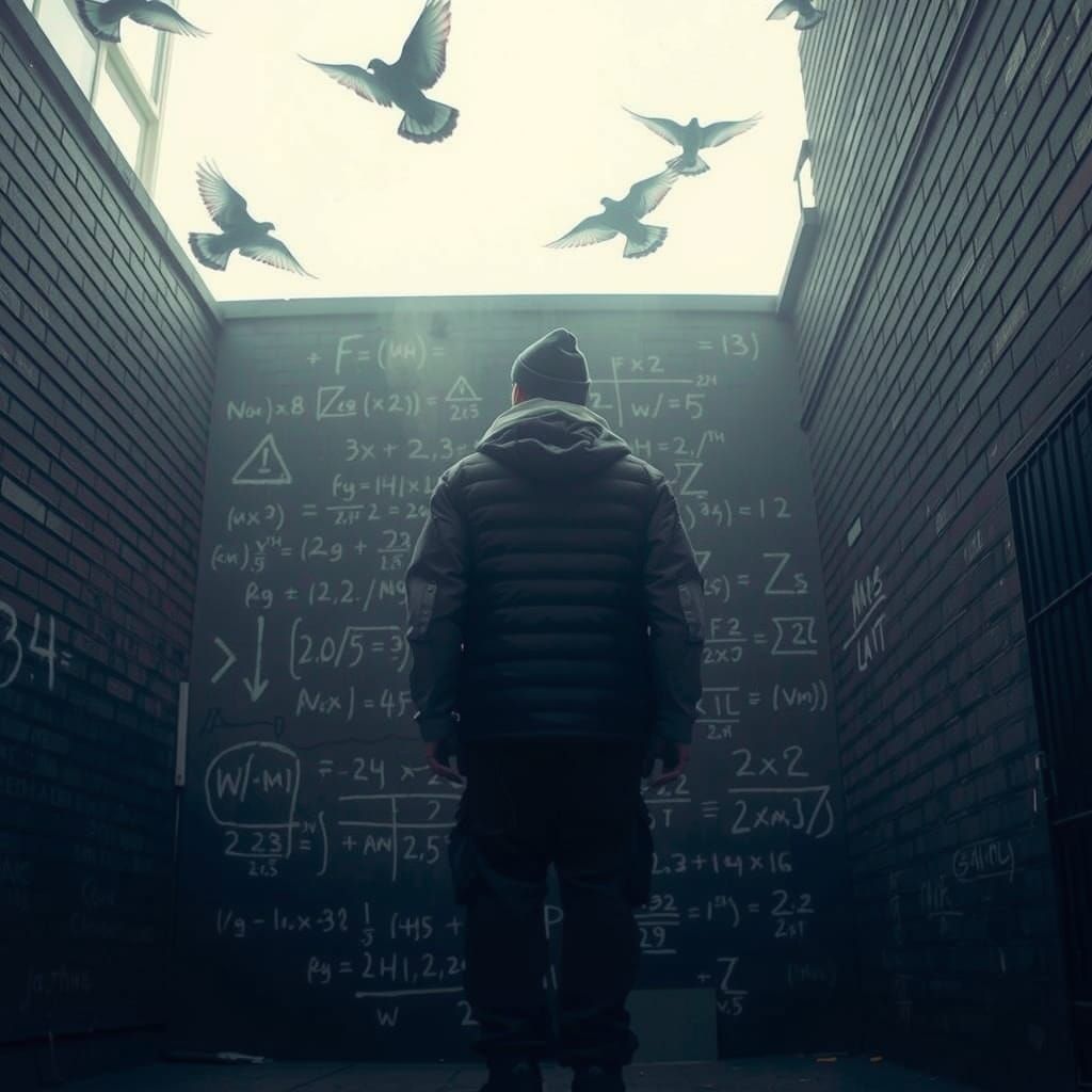 Surreal Portrait in Contemplative Stillness