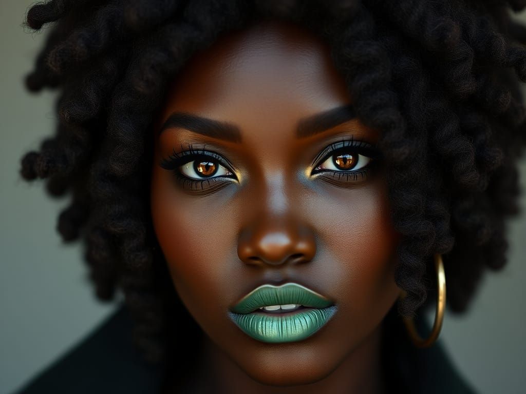 Photorealistic Portrait of African American Woman in 8K