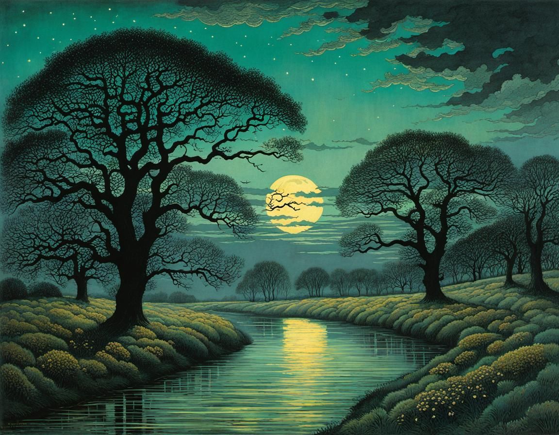 Evening Love Song: Intricate Ornamental Cloudscape