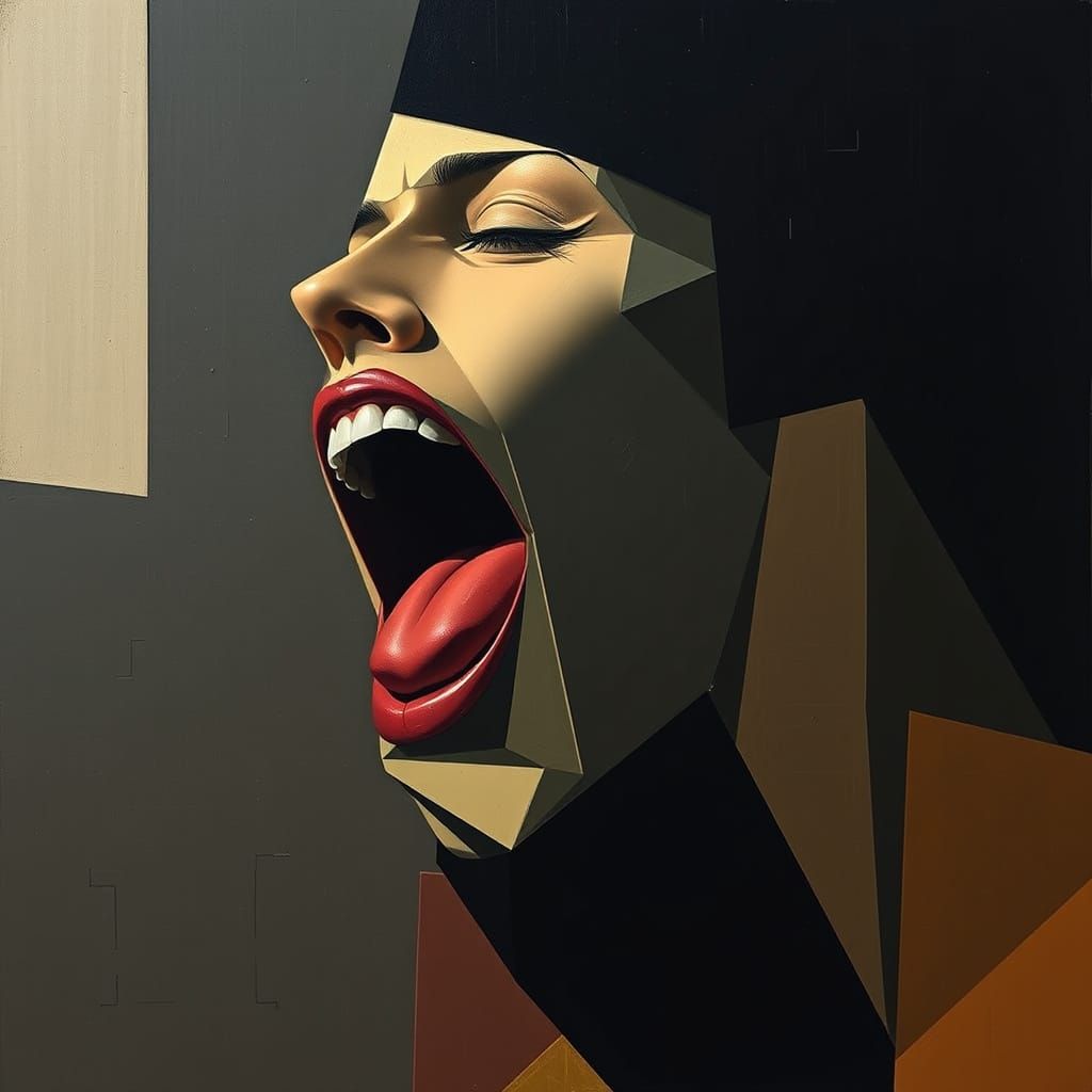 Cubist Interpretation of a Suffocating Cough