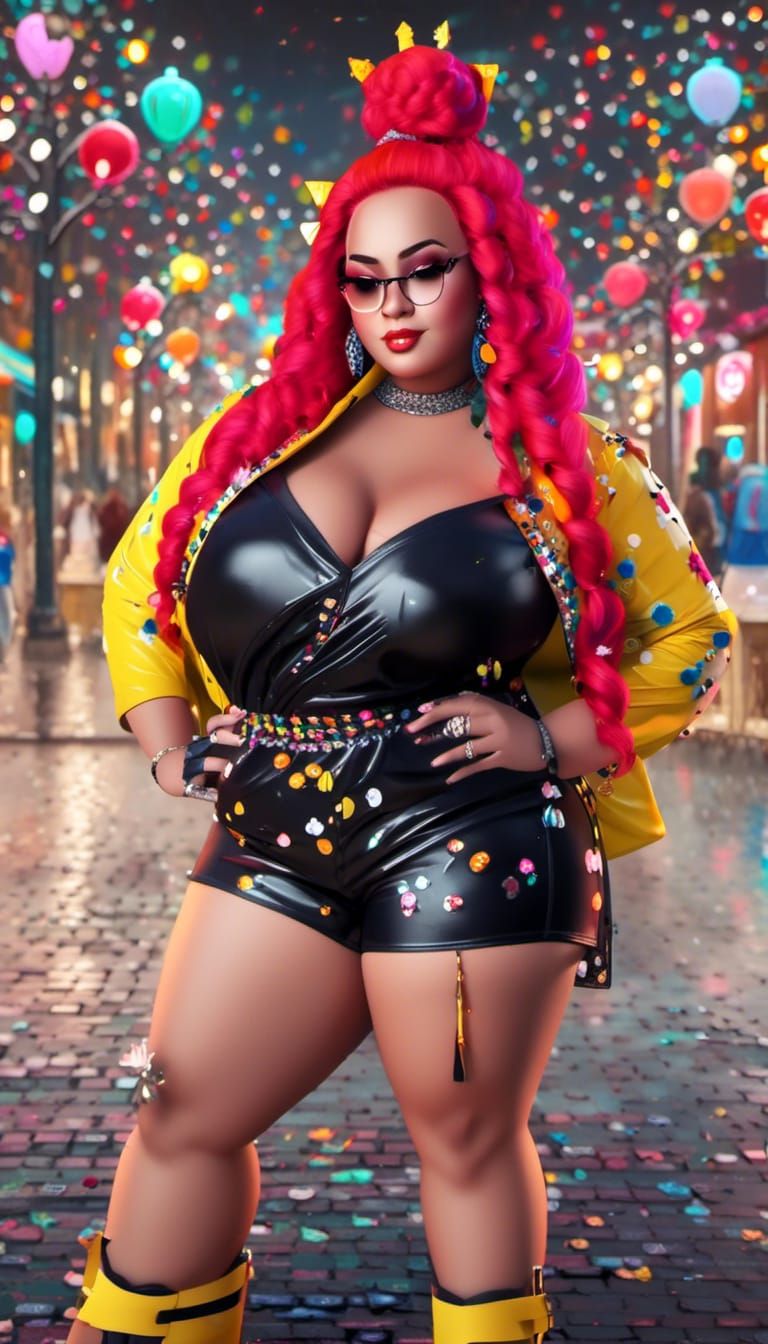 Confident Plus Size Woman Smiling Portrait