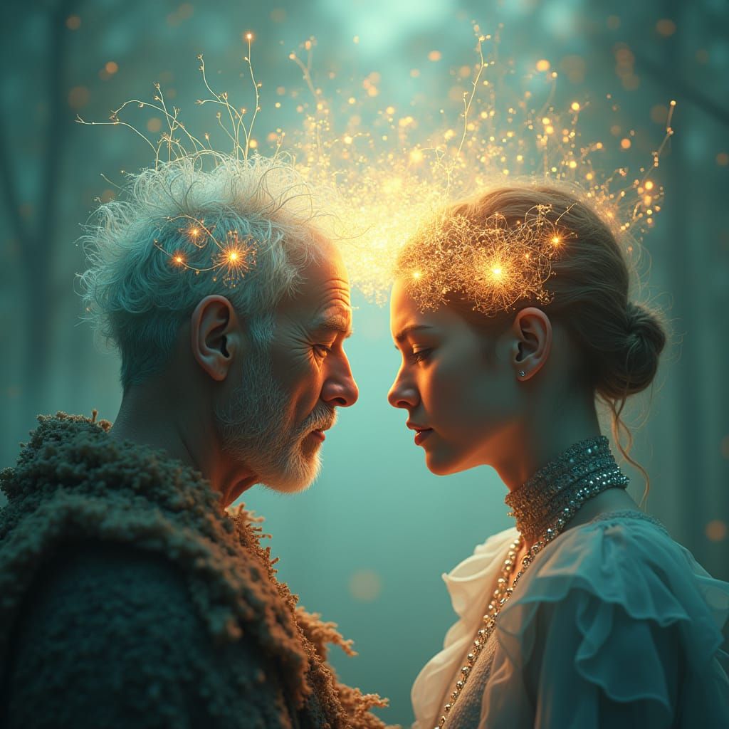 Ethereal Knowledge Transfer in Cinematic Sci-Fi Style