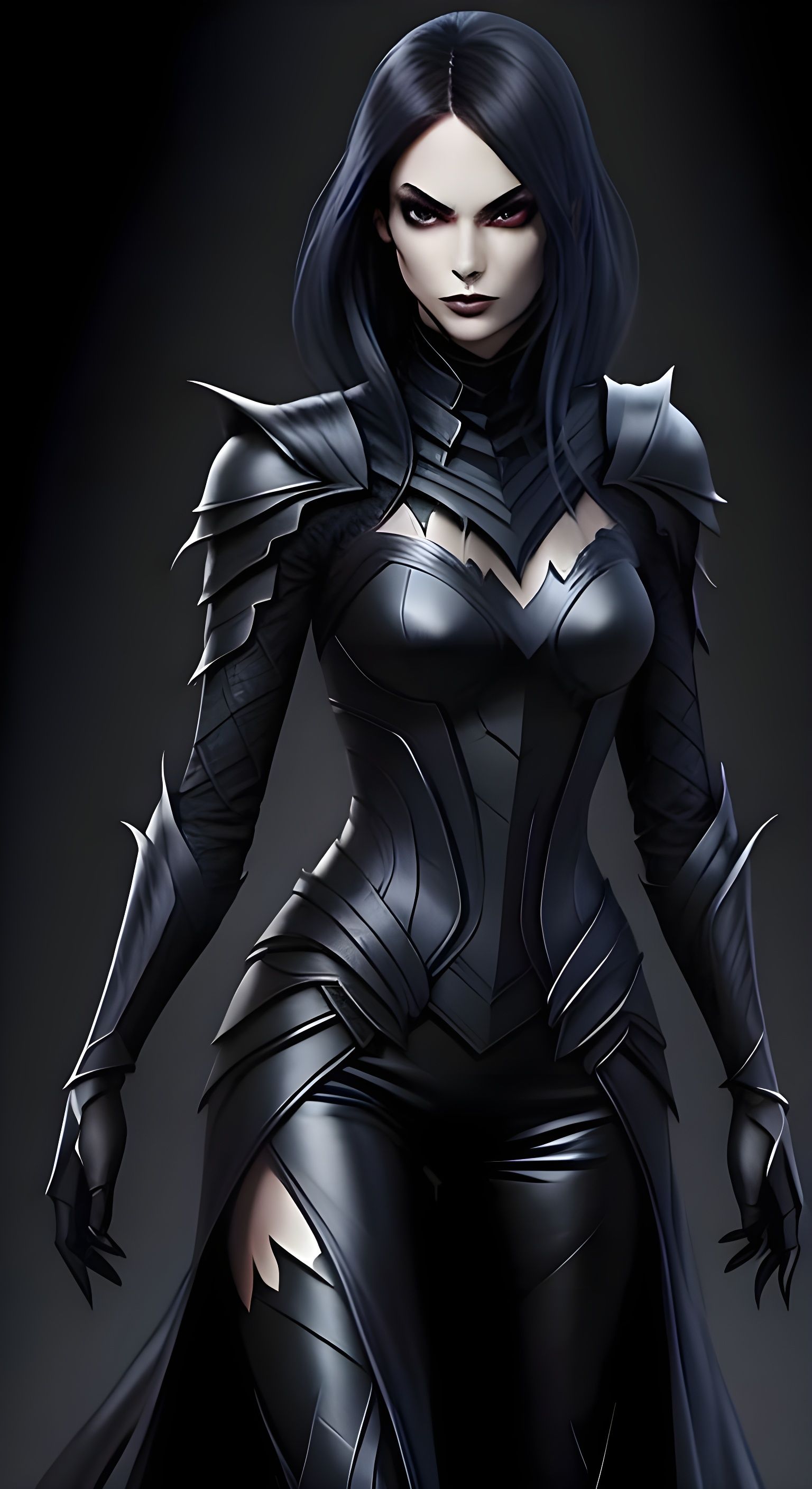 Ethereal Darkling Woman in Second Skin