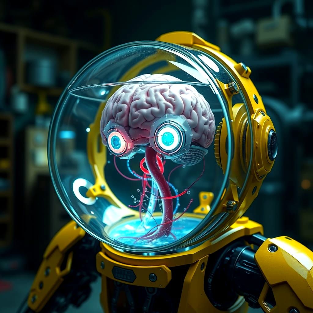 Stephen's Brain Inside the Upsilon Model Cyborg #1