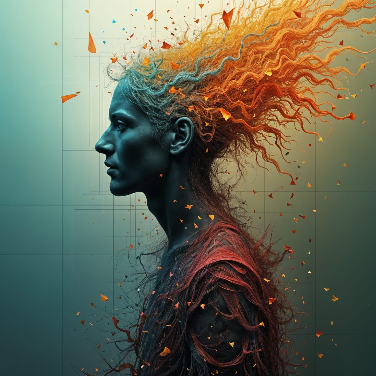 Shiva Avatars in Vibrant Photographic Abstraction