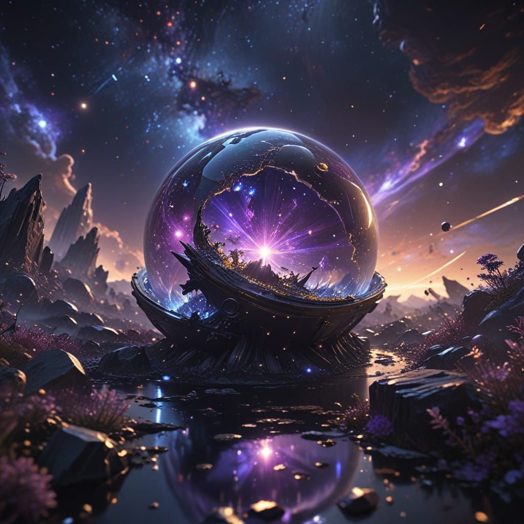 Cosmic Dreamscape in Vibrant Hues