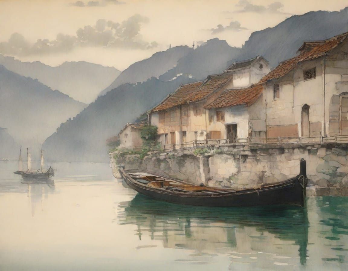 Weathered Fishing Boat on Bay of Kotor Dock