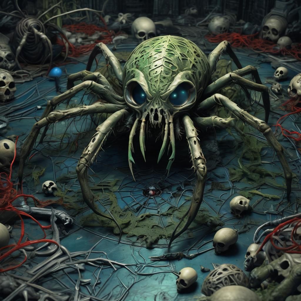 Gothic Plague Breeder Logo in Spider Cocoon