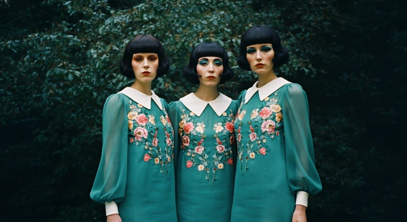 Moody 60s Mod Women in 35mm Film Cinematic Style