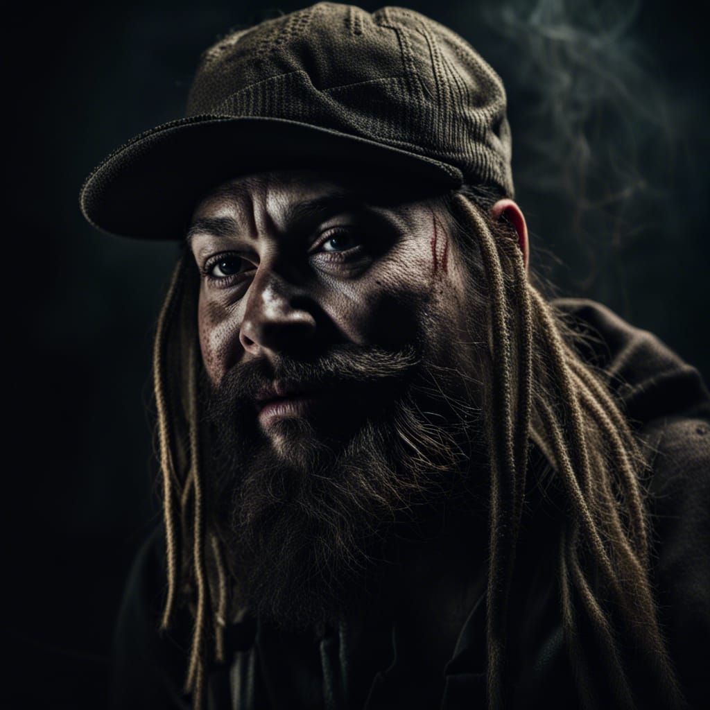 The Fiend Bray Wyatt Portrait in Street Style