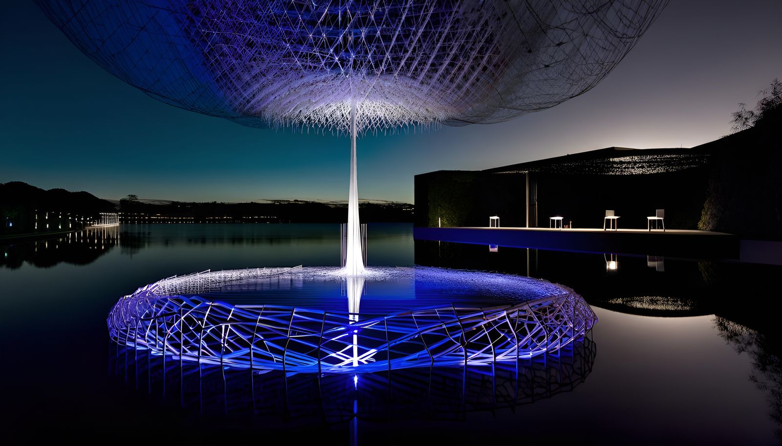 "White Nest", an immense outdoor art installation.