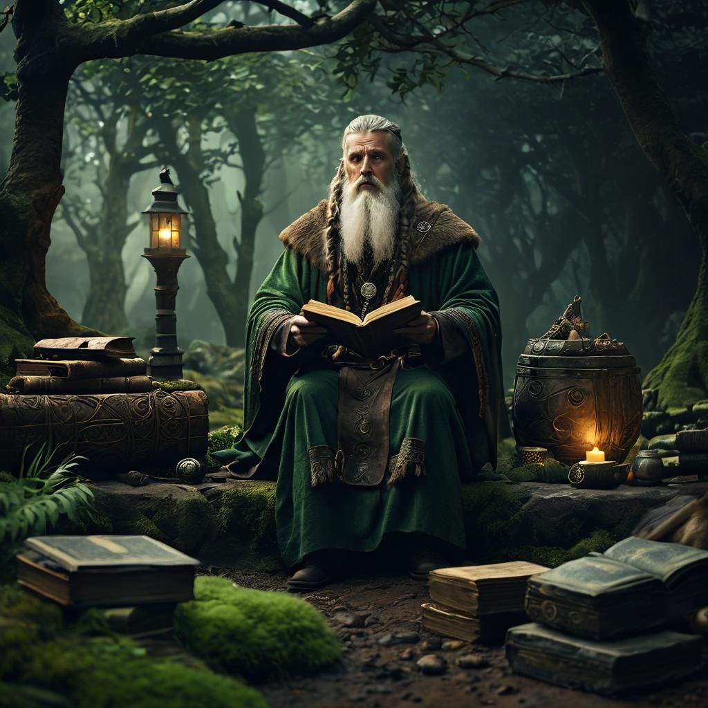 Viking Seer Druid in Mystical Ritual