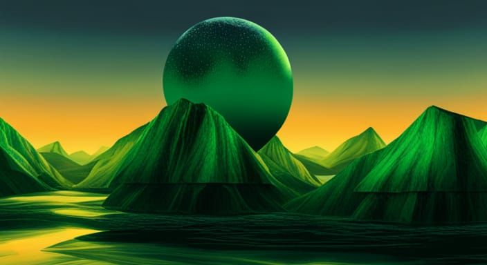 Green Sunset on a Forbidden Planet