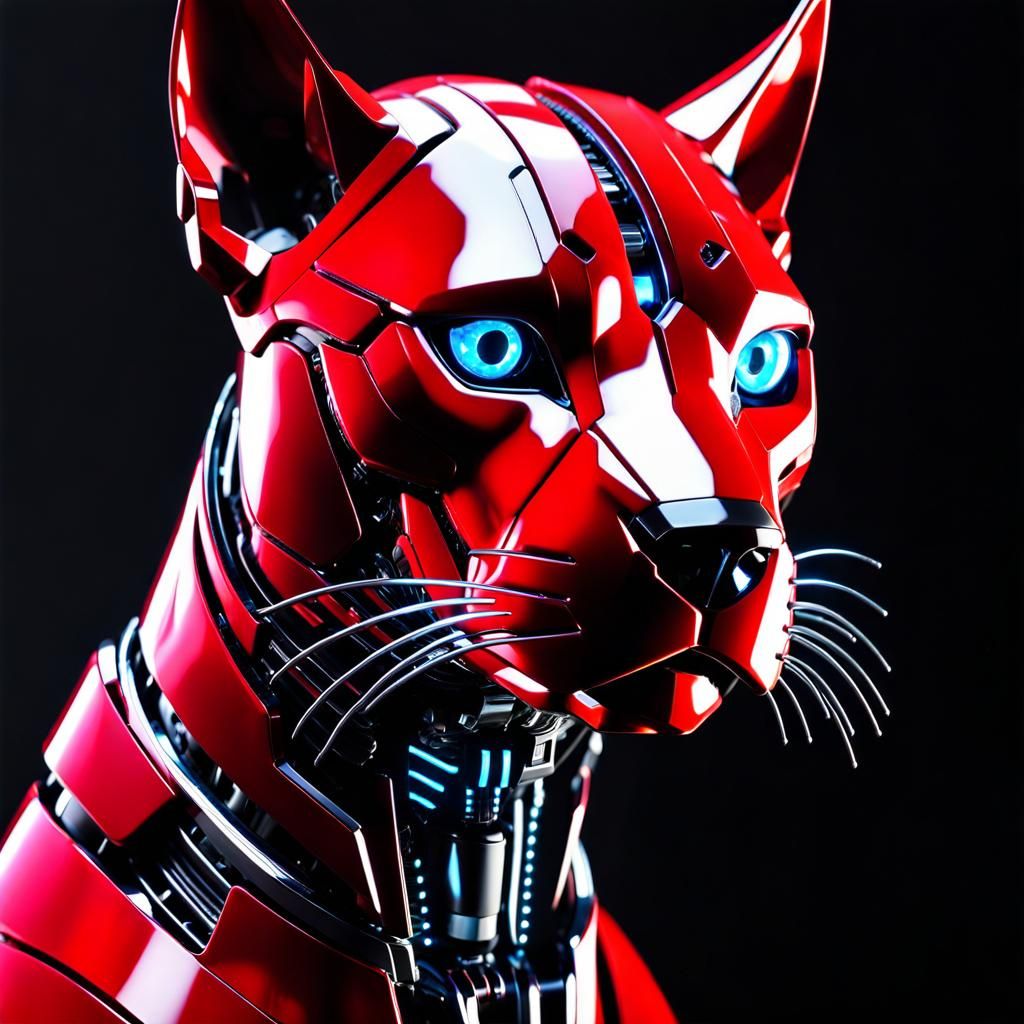 Holographic Cyborg Dog by Adam Marczyński