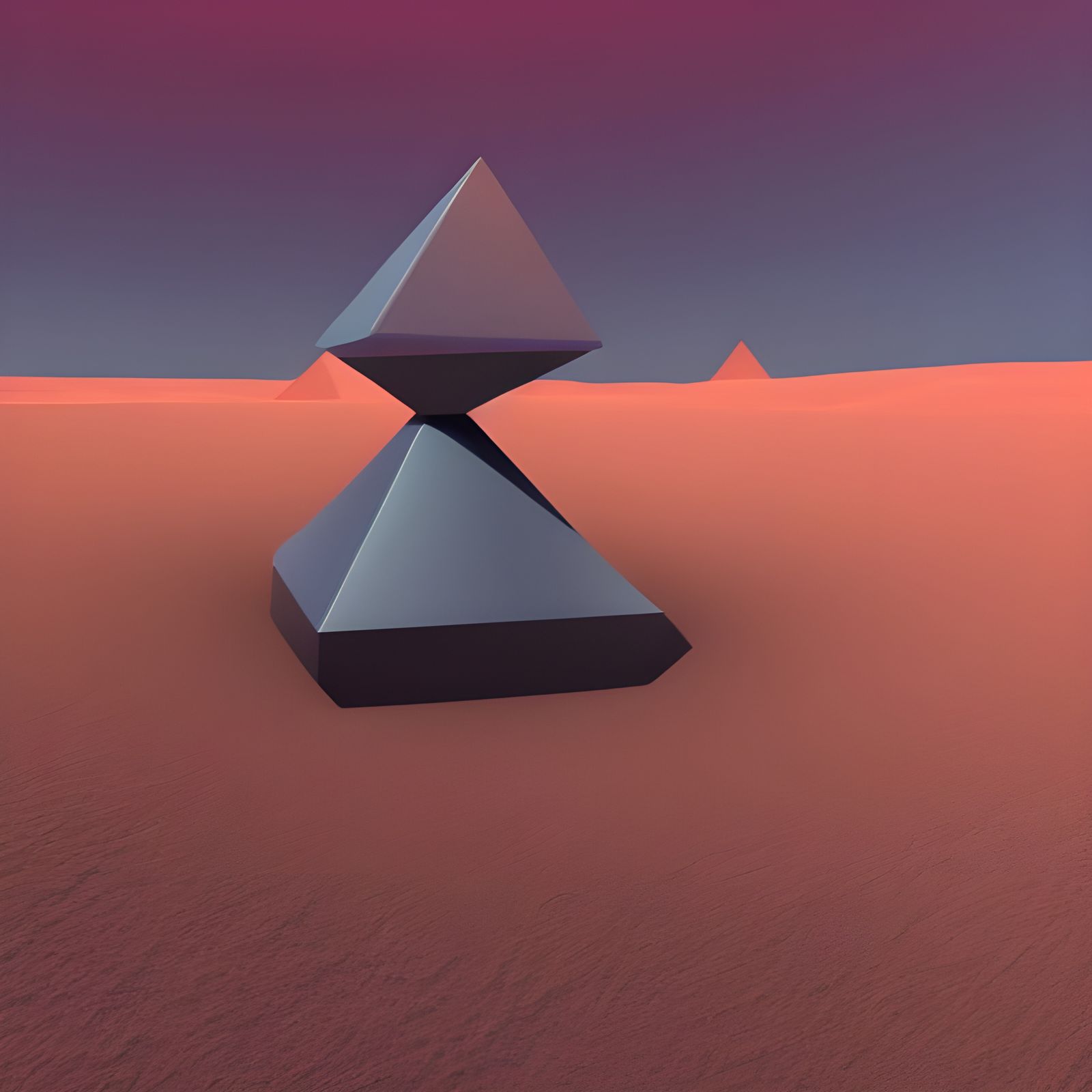 Giant TV Radiating Waves in Moebius Desert