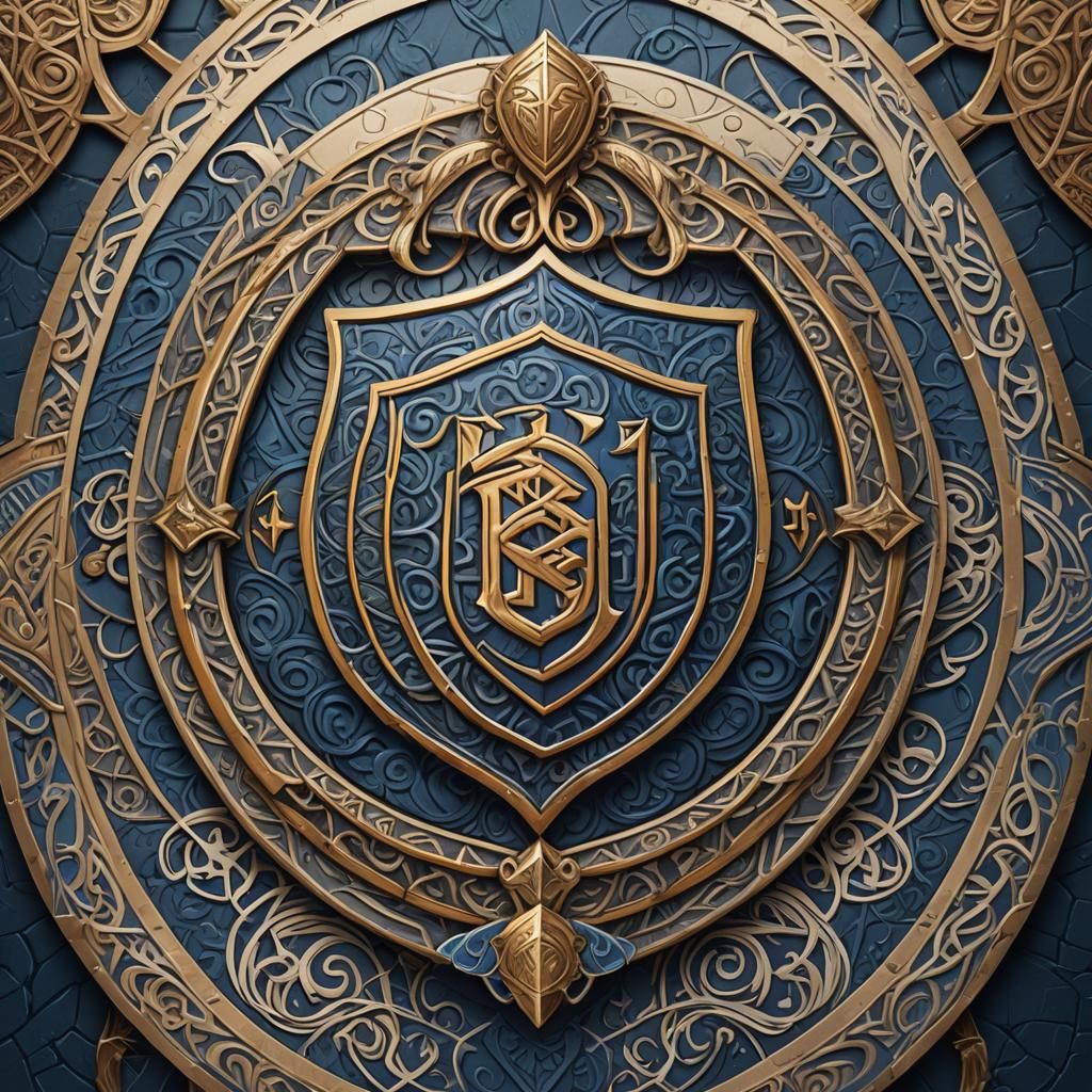 Norse Fantasy Football Team Logo in Digital Art