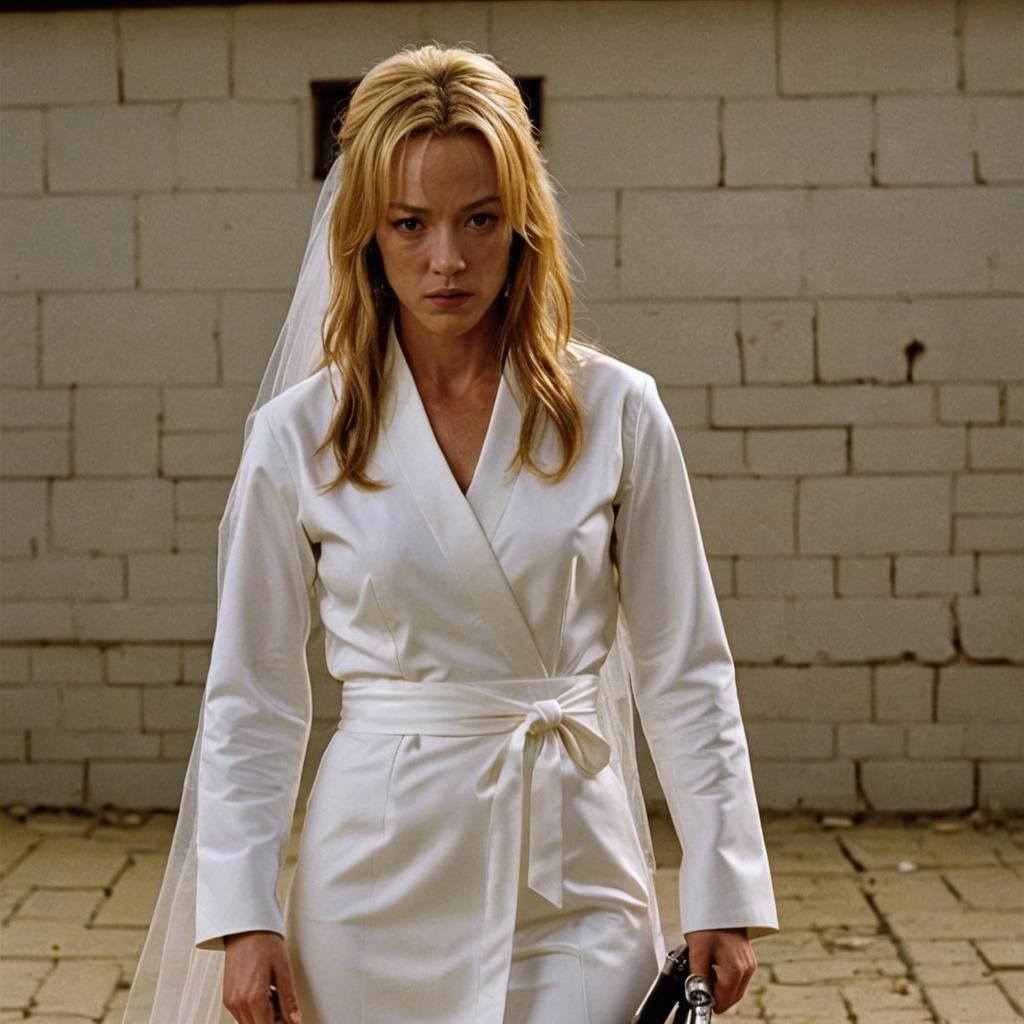 Bride Character Portrait in Graphic Novel Style