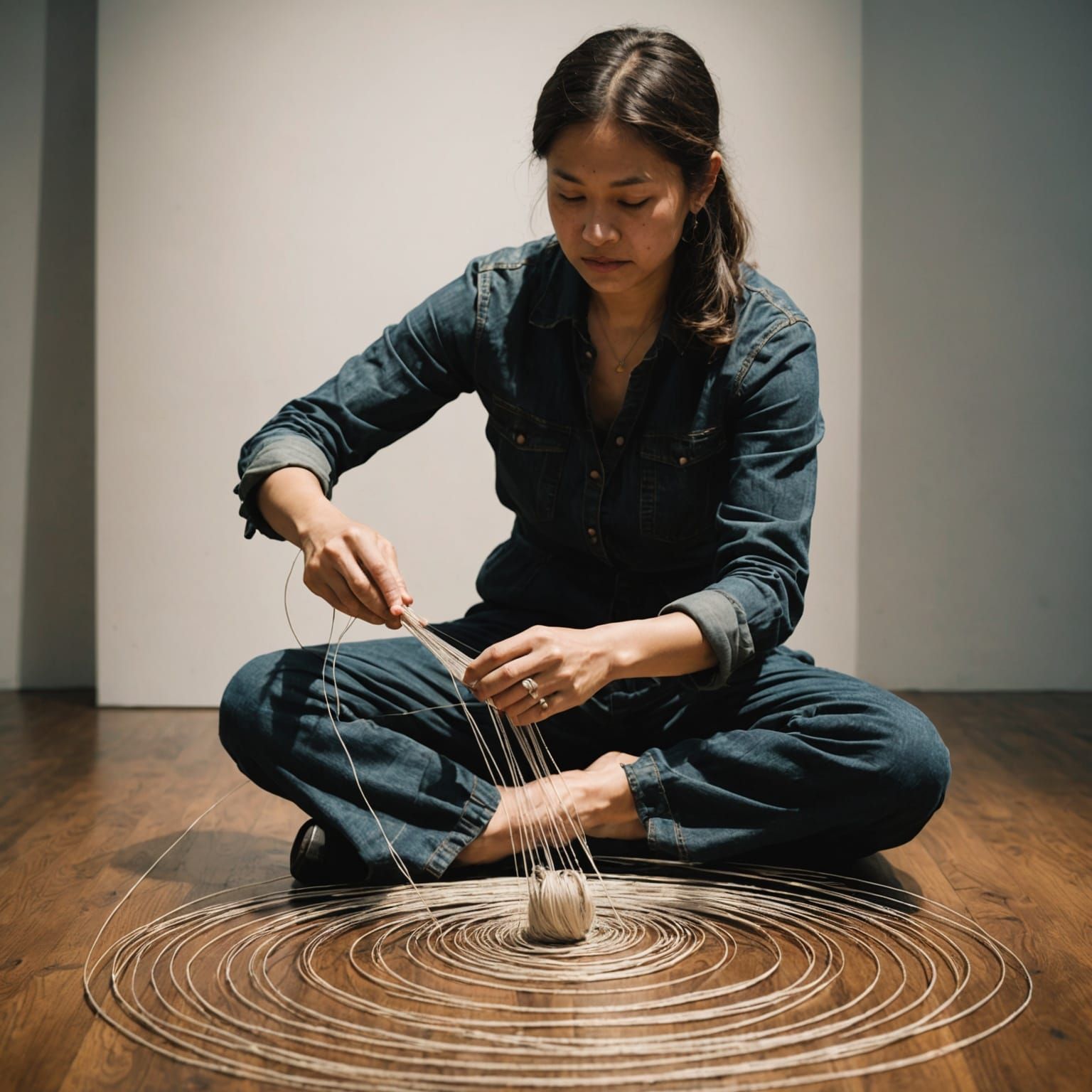 String Artist Creates String Art
