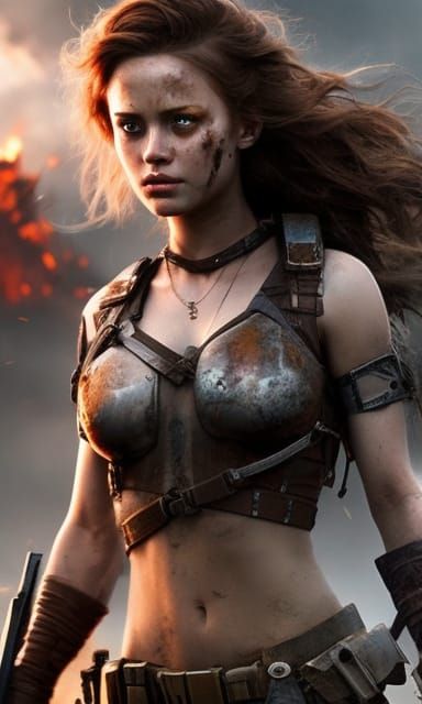 Post-Apocalyptic Warrior girl 353