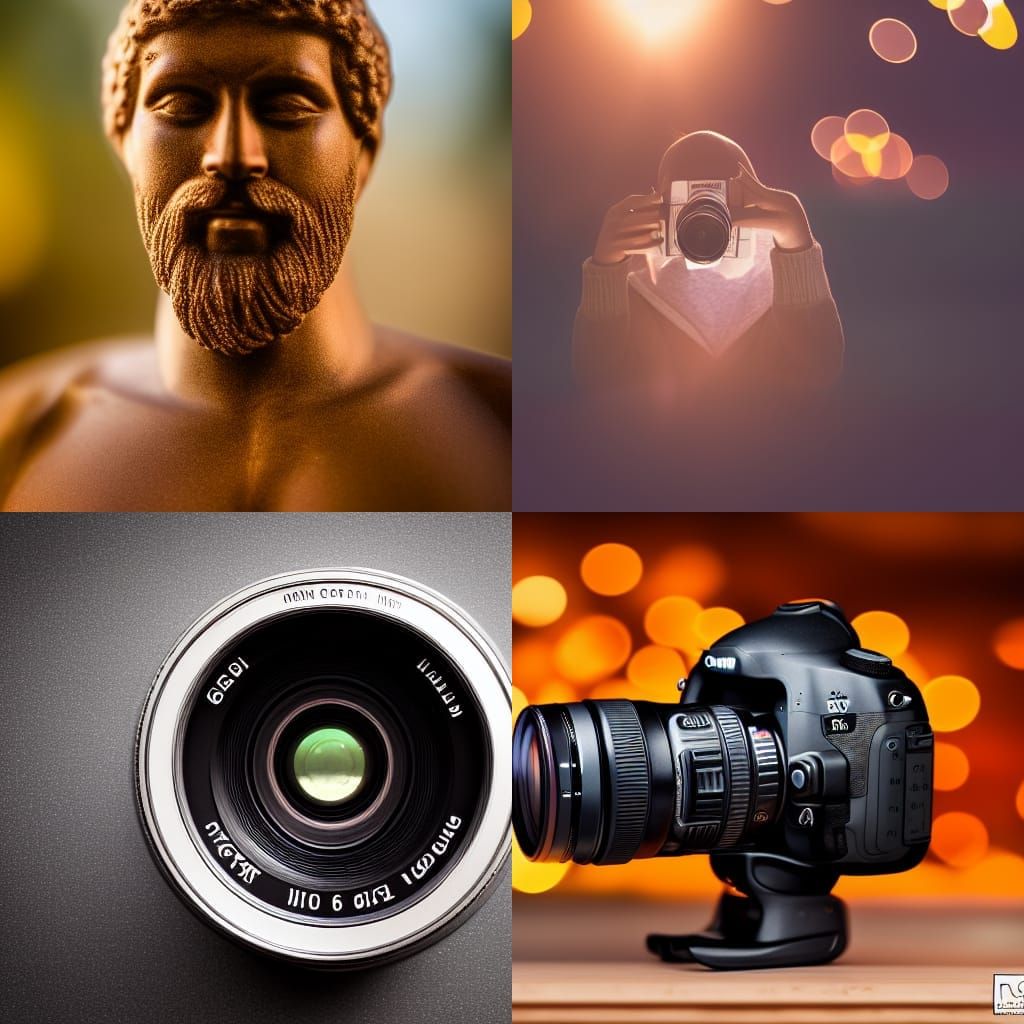 Professional Photo of Divine Figure with Bokeh