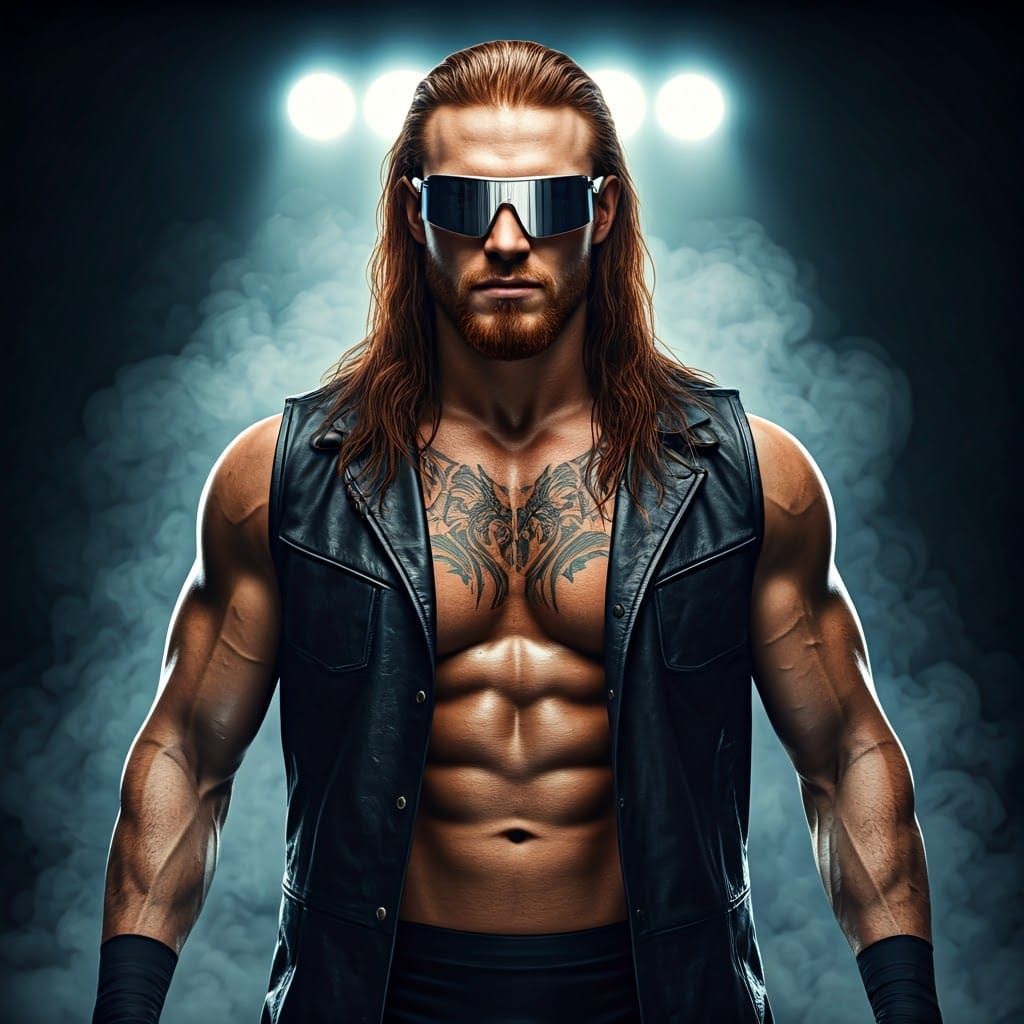 Mysterious Wrestler in Dark, Gritty Dojo