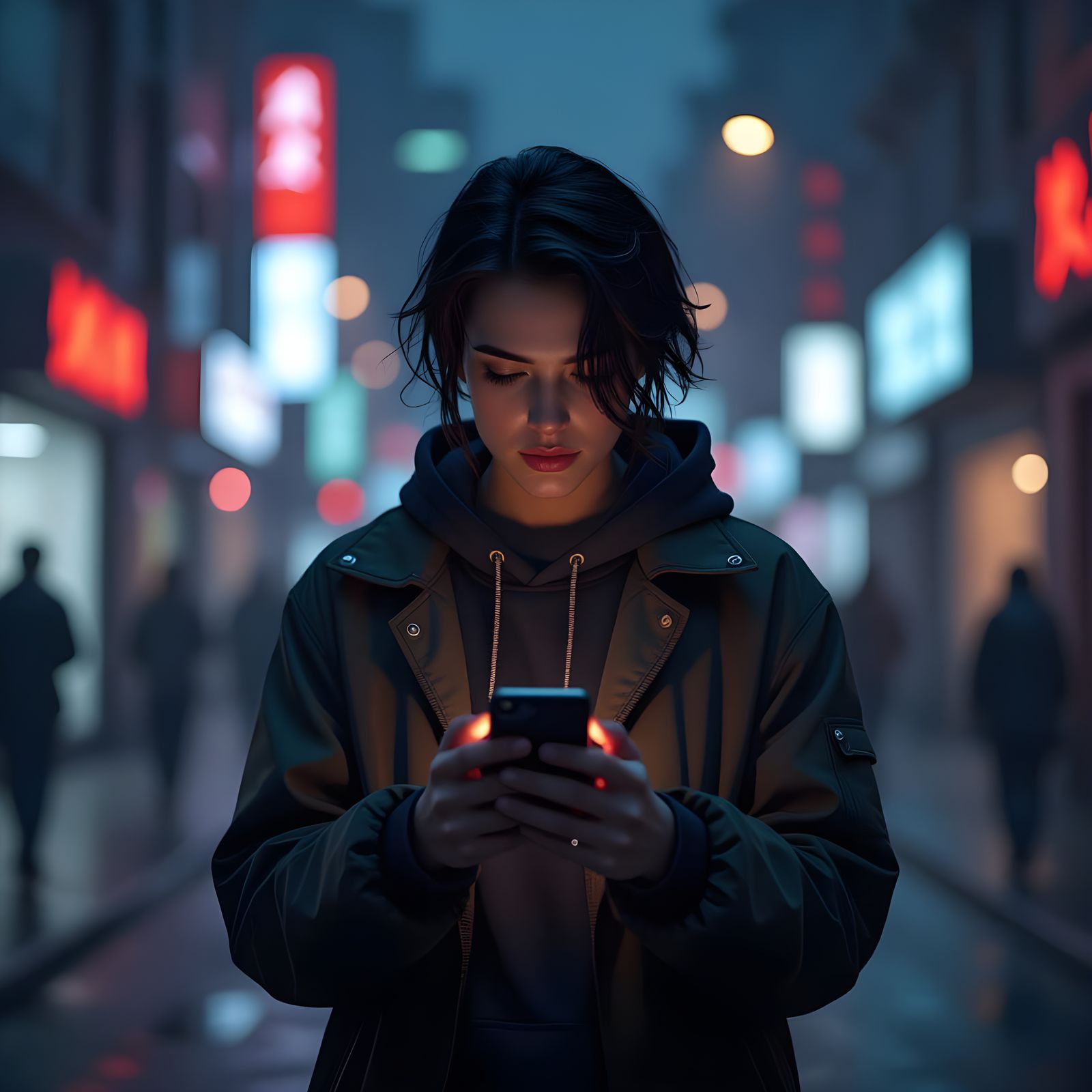 Photorealistic Intimate Moment of Vulnerability