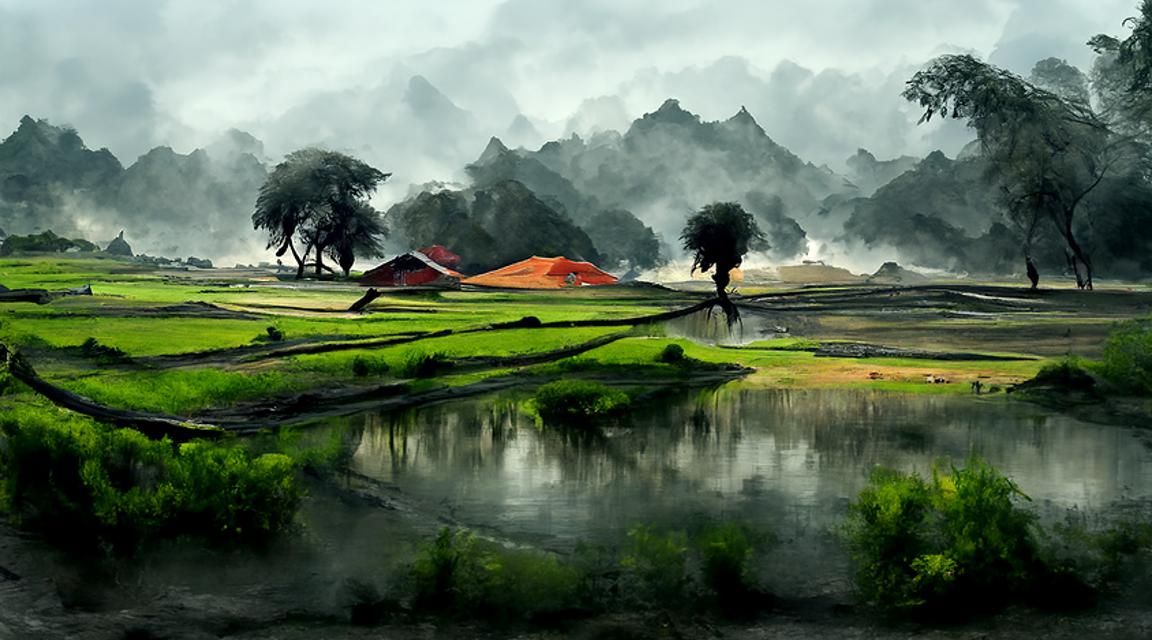 Modernist Landscape Painting