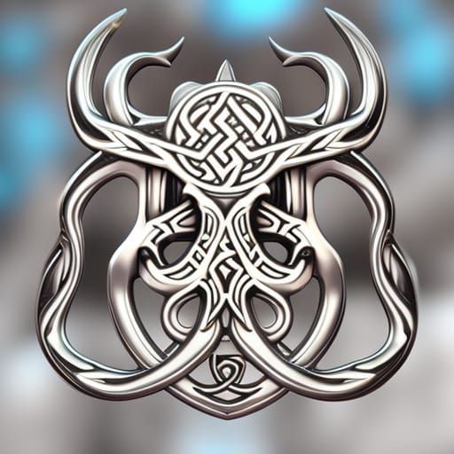 Cthulhu Tattoo Design with Celtic Knot Tentacles