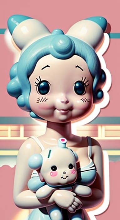 Edward Hopper-Inspired Cinnamoroll and Friends in a Whimsica...