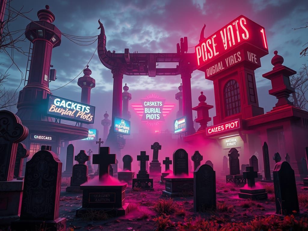 Cyberpunk Graveyard Marketing