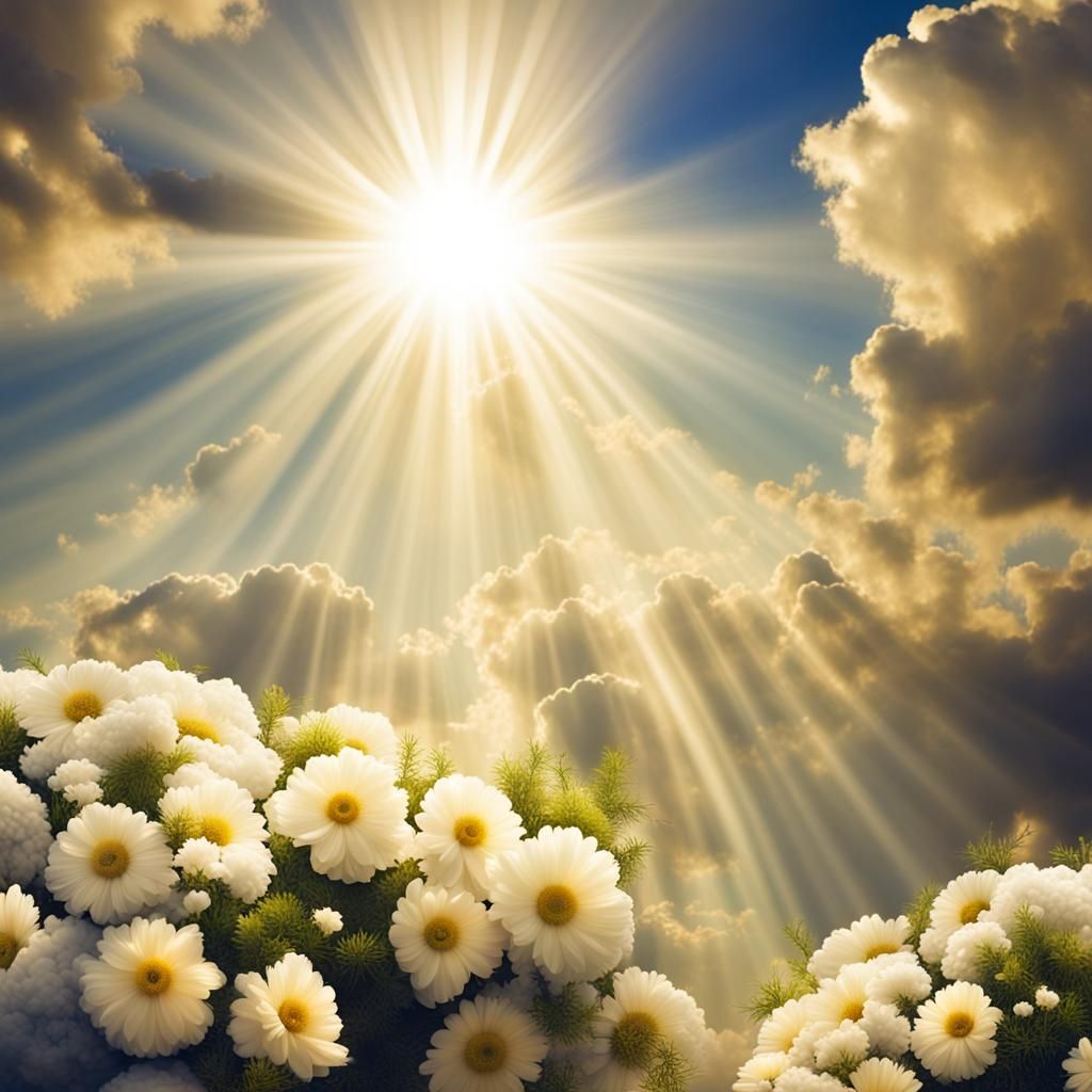 Heavenly Peace: Divine Light Over the World
